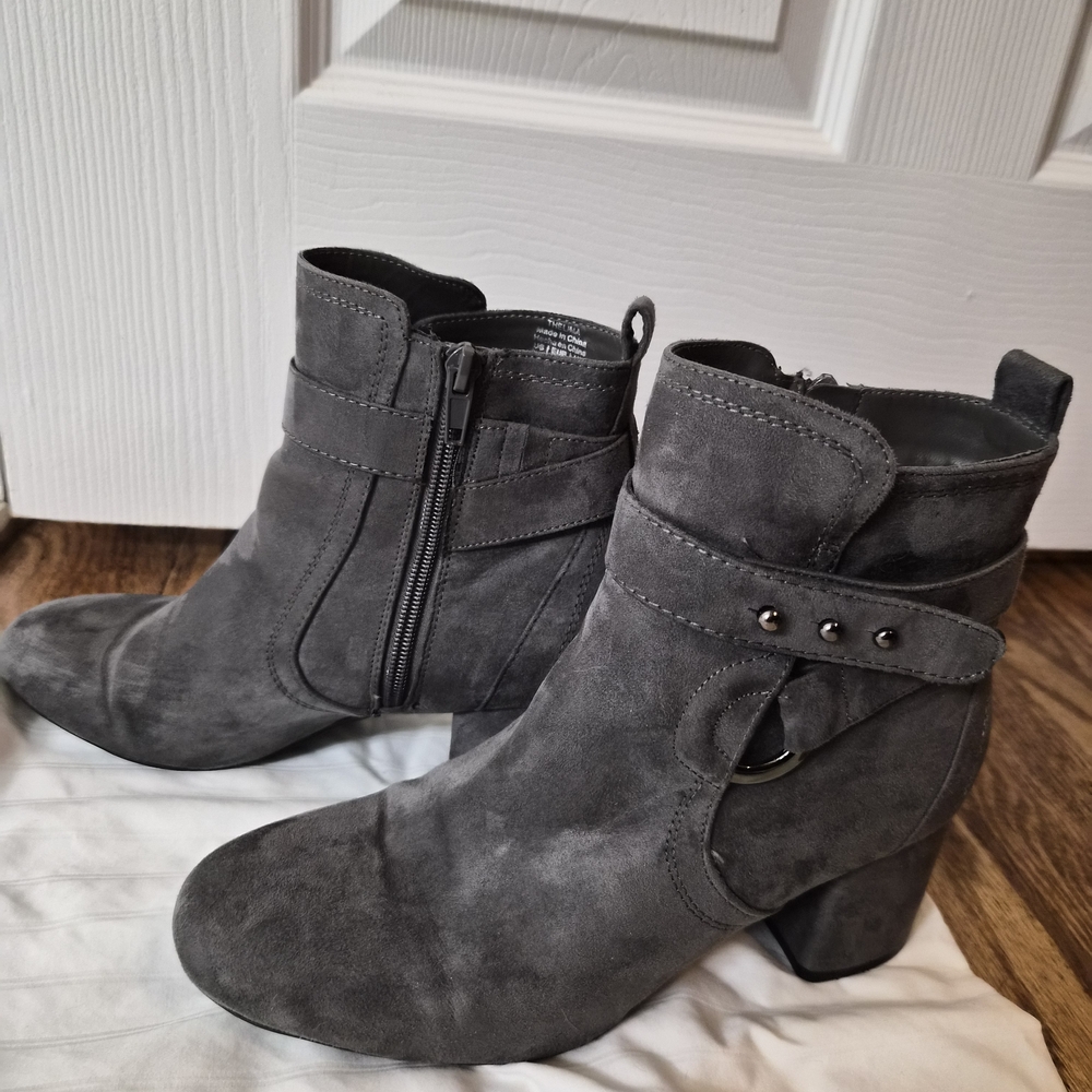 Kelly & Katie Charcoal Ankle Booties